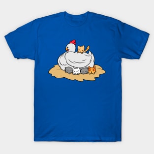 Mother Hen with Kittens T-Shirt